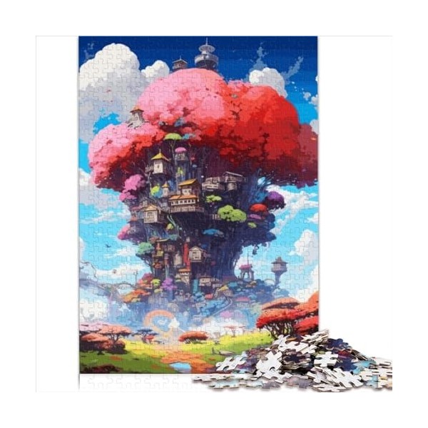 Nature Fantasy Treehouse Puzzles Games Jeu de Puzzle 300 pièces Puzzles en Bois Adolescents et Enfants Liste de souhaits de N