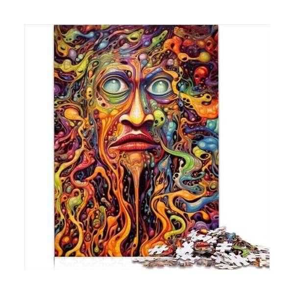 Puzzles Jeux Jungle Psychédélique Adultes Puzzle Puzzle en Bois pour Adultes Puzzle Cadeau danniversaire, Cadeaux pour Adult