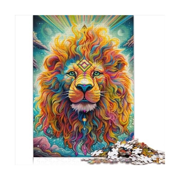 Puzzles Jeux Jungle Psychédélique Adultes Puzzle Puzzle en Bois pour Adultes Puzzle Cadeau danniversaire, Cadeaux pour Adult