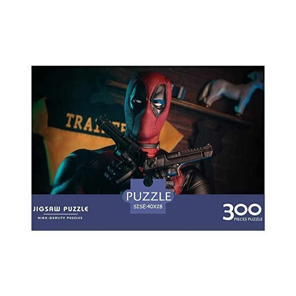 Puzzle Deadpool,Puzzle Marvel Movie 300 Pièces,Cadeau De Puzzles 300 Pièces pour Adultes Et Enfants,Jeux Éducatifs,Puzzle De 