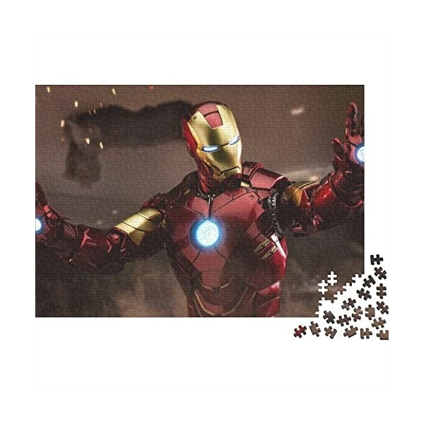 300 Pièces Iron Man Puzzle,Cadeau Unique,Cadeau De Noël,Modern Home Decor,Best Gift for Adults Marvel Movie Puzzle 300pcs 40