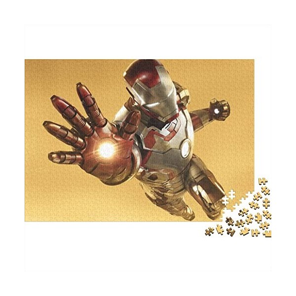 300 Pièces Iron Man Puzzle,Cadeau Unique,Cadeau De Noël,Modern Home Decor,Best Gift for Adults Marvel Movie Puzzle 300pcs 40