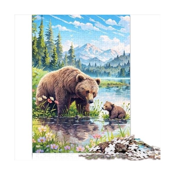 Puzzle de 300 Grandes pièces pour Adultes - Homme avec Un Chapeau - Puzzle en Bois - Cadeau pour Adolescents - Cadeau pour To