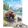 Puzzle de 300 Grandes pièces pour Adultes - Homme avec Un Chapeau - Puzzle en Bois - Cadeau pour Adolescents - Cadeau pour To