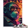 Puzzle de 300 Grandes pièces pour Adultes - Homme avec Un Chapeau - Puzzle en Bois - Cadeau pour Adolescents - Cadeau pour To