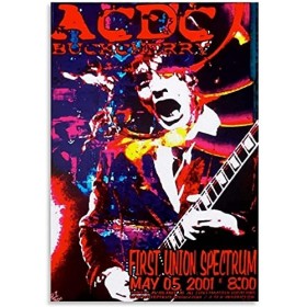 Puzzles 1000 Pièces PapierAssemblage Image ACDC Affiche Adultes Jeux Jouets Éducatifs