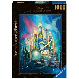 Ravensburger - Puzzle 1000 pièces - Puzzle Adulte - Dès 12 ans - Ariel - Collection Château des Disney Princesses - Puzzle de
