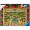 Ravensburger - Puzzle Adulte - Puzzle 1500 p - La carte de Poudlard - Harry Potter - 16599