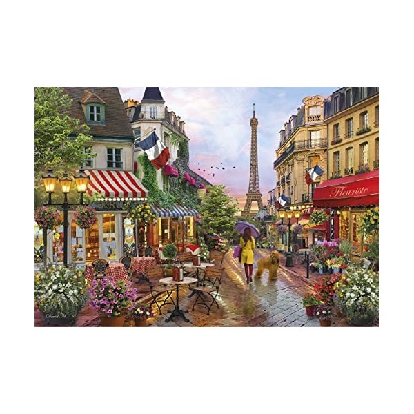 Clementoni Collection Flowers in Paris-1000 Pièces-Puzzle, Divertissement pour Adultes-Fabriqué en Italie, 39705