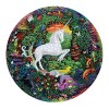 eeBoo - Puzzle 500 pièces rond - Le jardin de la licorne