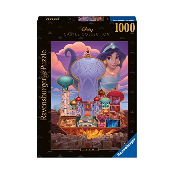 Ravensburger - Puzzle 1000 pièces - Puzzle Adulte - Dès 12 ans - Jasmine - Collection Château des Disney Princesses - Puzzle 
