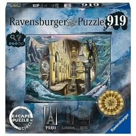 Ravensburger - Escape The Circle - Puzzle avec énigmes pour Adulte et Enfant à partir de 14 Ans - 919 pièces - Paris - Décryp