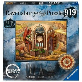 Ravensburger - Escape The Circle - Puzzle avec énigmes pour Adulte et Enfant à partir de 14 Ans - 919 pièces - Londres - Décr
