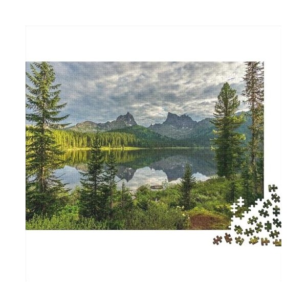 lac Puzzle 300 Pièces Paysage français pour Adultes Jeux Éducatifs Jeu De Défi Familial Décoration Intérieure Cadeaux De Pâqu