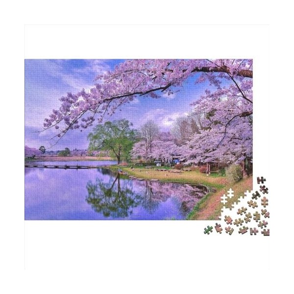 lac Puzzle 300 Pièces Paysage français pour Adultes Jeux Éducatifs Jeu De Défi Familial Décoration Intérieure Cadeaux De Pâqu
