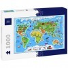 Lais Puzzle Carte du Monde en français 1000 pièces