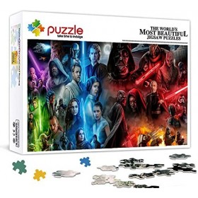 Puzzle Film Star Wars, Puzzle 1000 Pièces pour Adultes, Puzzles Classiques Adolescent Puzzle Parfait pour Les Enfants Anniver