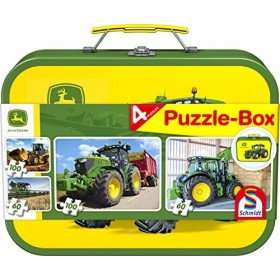 Schmidt , John Deere Puzzle Box 2x60pc/2x100pc , Puzzle , Ages 5+ , 1 Players