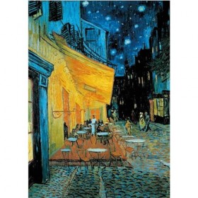 1000 Pièces Puzzle Terrasse Café Nuit Vincent Van Gogh, Puzzle 1000 Pièces pour Adultes Jouets Cadeau Défi de Décompression P