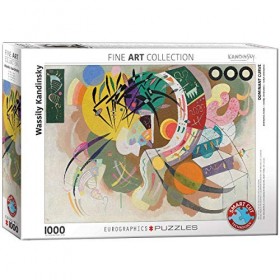 Eurographics Puzzle Laquo. Wassily Kandinsky Courbe dominante » 1000 pièces, Multicolore .