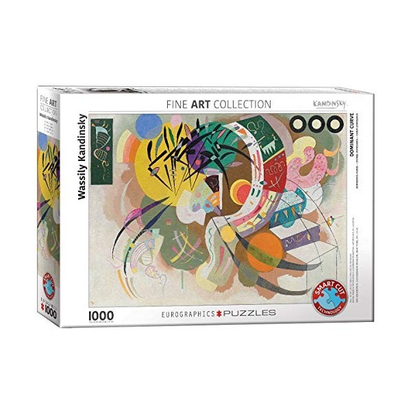 Eurographics Puzzle Laquo. Wassily Kandinsky Courbe dominante » 1000 pièces, Multicolore .