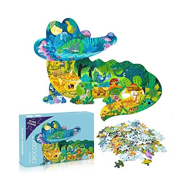 Colmanda Puzzle Animaux pour Enfants, 108 Pièces Puzzle Animaux, Jouet Puzzles pour Enfant, Jouet Éducatif Parfait pour Garço