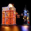 GEAMENT Jeu De Lumières Compatible avec Lego Le Chemin de Traverse : Weasley, Farces pour sorciers facétieux Weasleys Wizar