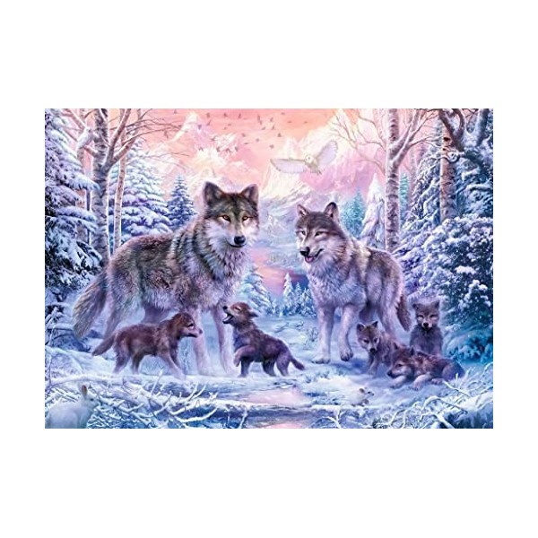 Ravensburger - Puzzle Adulte - Puzzle 1000 p - Loups arctiques - 19146