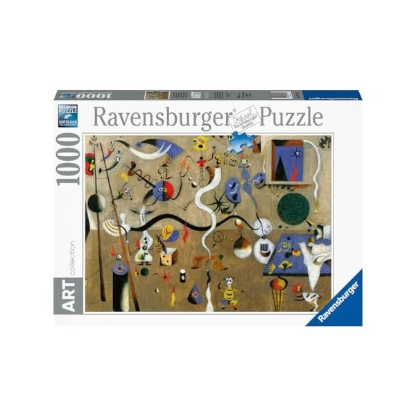 Ravensburger - Puzzle Adulte - Puzzle 1000 p - Art collection - Cygnes se reflétant en éléphants / Salvador Dali - 17180