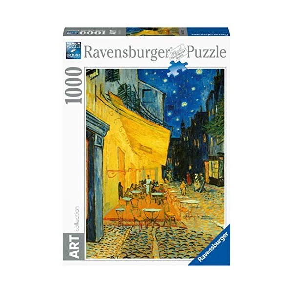 Ravensburger - Puzzle Adulte - Puzzle 1000 p - Art collection - Terrasse de café, le soir - Vincent Van Gogh - 15373