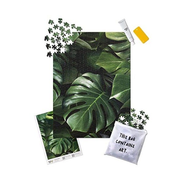 Pieced Out - Puzzle à encadrer « Plant Life » - Adulte - Carton Premium 100% recyclé - avec Colle/grattoir/Guide Haute résolu