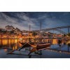 AMTTGOYY 1000 pièces Portugal Porto ponts rivières Bateaux fleuve Douro-Adultes défi Classique Puzzles, Jouets de Jeu éducati