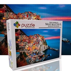 AMTTGOYY 1000 pièces Portugal Porto ponts rivières Bateaux fleuve Douro-Adultes défi Classique Puzzles, Jouets de Jeu éducati
