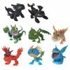 XLKJ 8 Pièces Mini Figurine Dragon dans Anime Caractère Modèle, Dragons Jouet et Ornements, Populaire Animaux Fantastiques