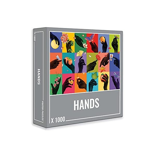 Puzzle Hands de Cloudberries - Puzzle Haut de Gamme de 1000 Pices pour Les Adultes, avec Effet de Collage esthŽtique et Art Ž