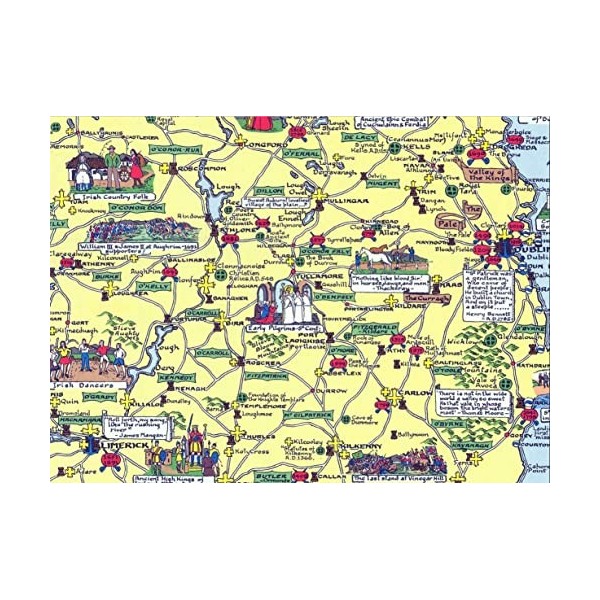 JG Puzzle carte historique de lIrlande 1000 pièces 690 mm x 480 mm