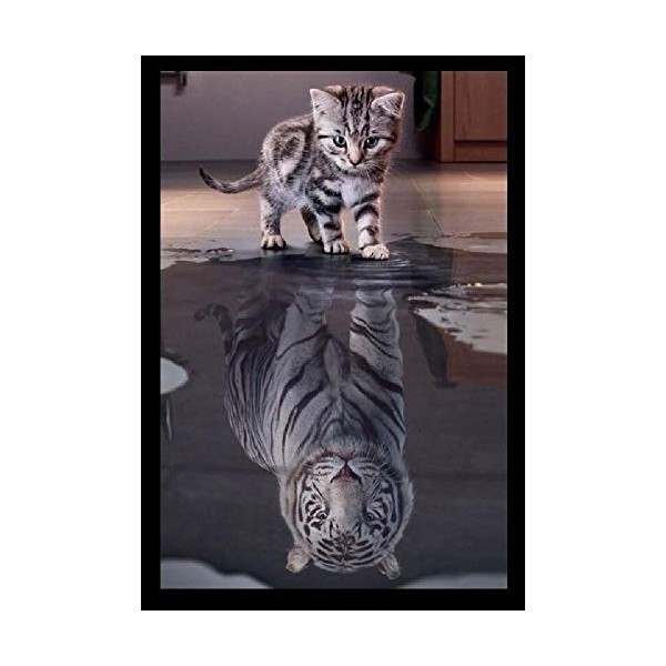 WYTTT Puzzle Adulte 1000 Pièces Puzzle Adulte Puzzle en Bois Puzzle Classique en Classique 3D Chat Tigre DIY Éducatif Puzzle 