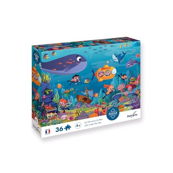 Sentosphere- Puzzle de 36 pièces Vie sous-Marine Calypto, XSE-7602