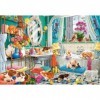 Castorland Puzzle 1500 pièces : Bain danimaux Fou