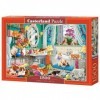 Castorland Puzzle 1500 pièces : Bain danimaux Fou