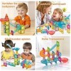 Lot de 64 briques de construction magnétiques - Construction 3D - Jouet pour enfants de 3, 4, 5, 6, 7, 8 ans - Aimants - Jeu 