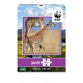 WWF Puzzle 100 pièces-Animaux-Famille girafe, 103