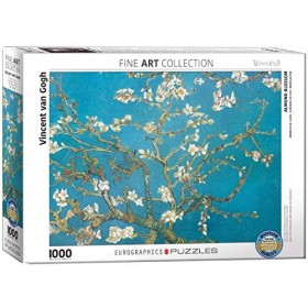 Eurographics Puzzle avec Motif de Branches d’amandiers en Fleurs par Vincent Van Gogh 1 000 pièces 