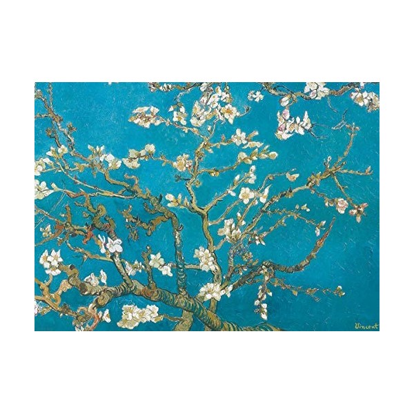 Eurographics Puzzle avec Motif de Branches d’amandiers en Fleurs par Vincent Van Gogh 1 000 pièces 