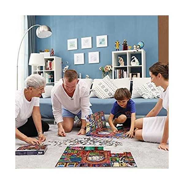 HHHU Puzzles pour Adultes 1000 Pièces, Enfants Éducatifs Intellectuels Décompressant Amusant Jeu De Famille Street Art Wall G