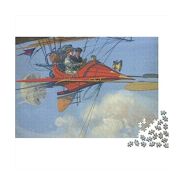 Puzzles Adultes 500 Pièces, Puzzle Adulte 500 Pièces, Puzzle 500 Pièces, Avion à Vapeur, Style Vapeur, Jouets Défiants, 500 P