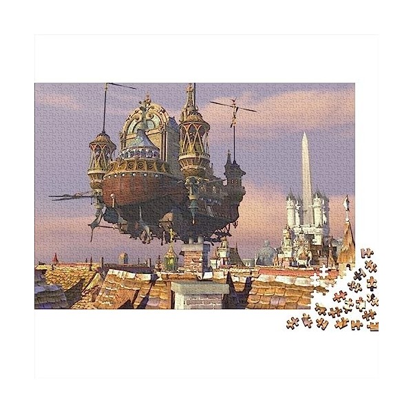 Puzzles Adultes 500 Pièces, Puzzle Adulte 500 Pièces, Puzzle 500 Pièces, Avion à Vapeur, Style Vapeur, Jouets Défiants, 500 P