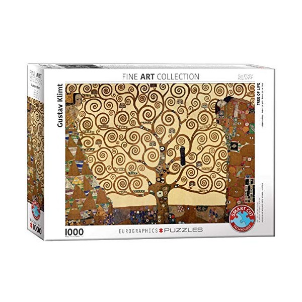 Eurographics Puzzle avec motif de l’Arbre de vie par Gustav Klimt 1 000 pièces