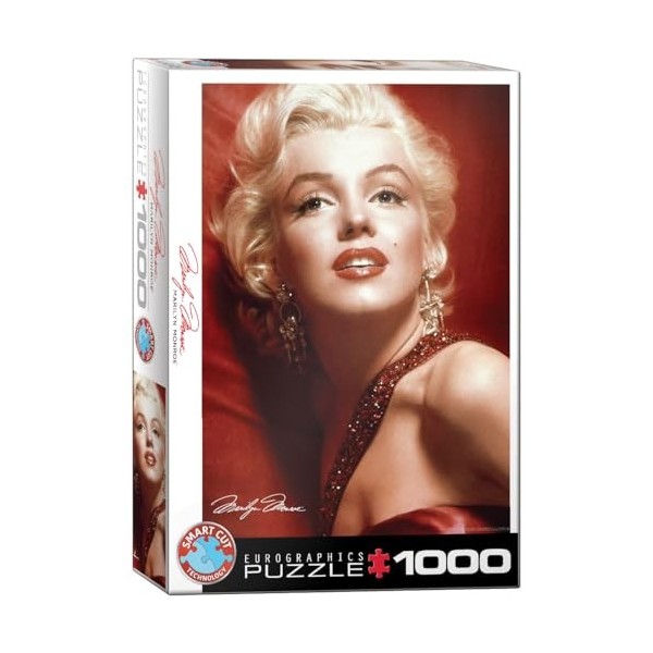 Puzzle de 1000 pièces représentant le portrait rouge de Marilyn Monroe par Sam Shaw