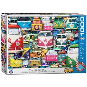 EuroGraphics- Funky Jam Volkswagen Puzzle, 6000-5423, Coloris Assortis, 1000